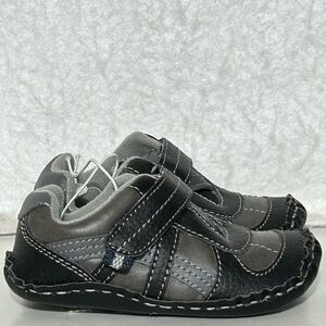 Koala Kids Black/Grey Strap Slip On Walker Shoes Size US 5 NWT